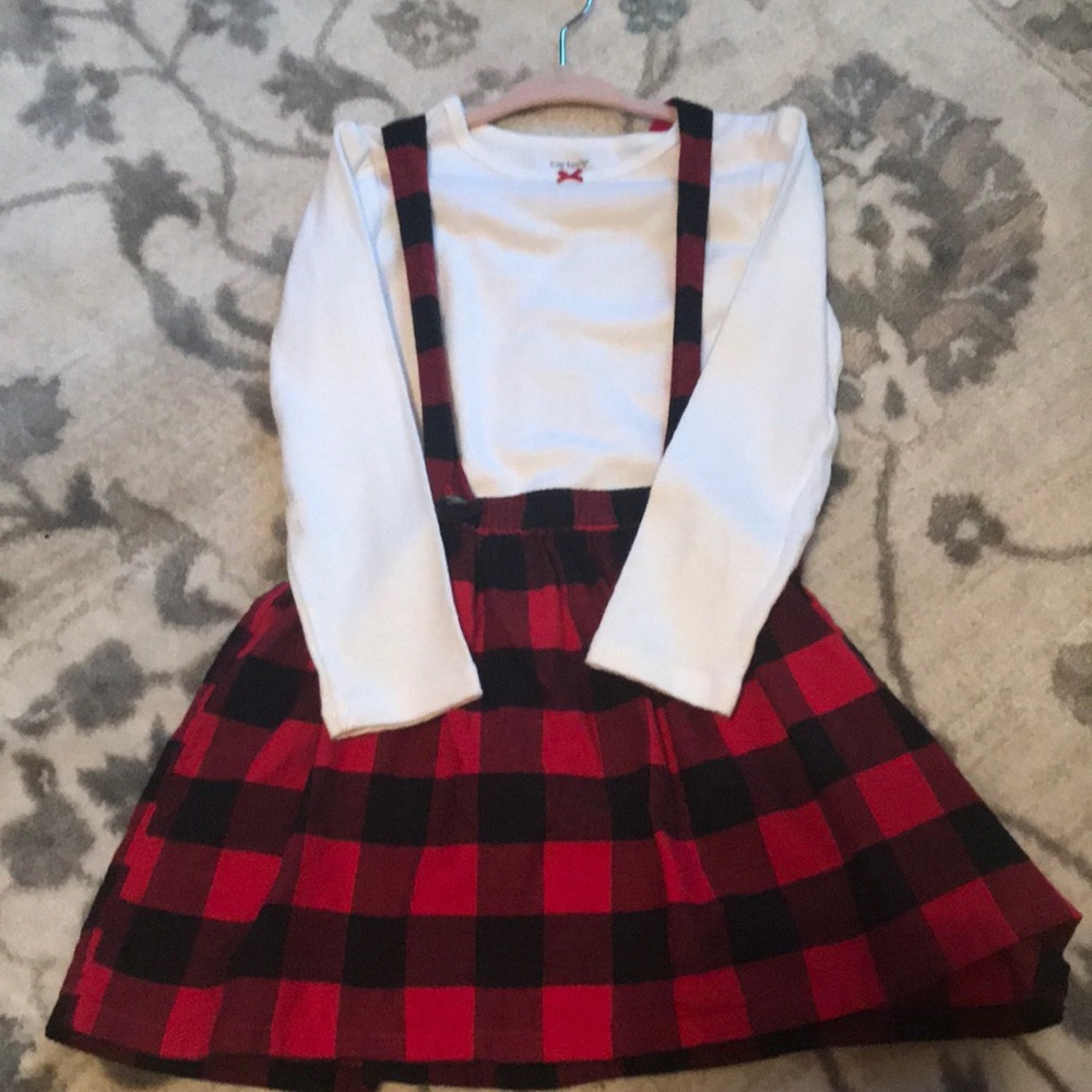 Carter’s Buffalo Plaid Jumper and Shirt